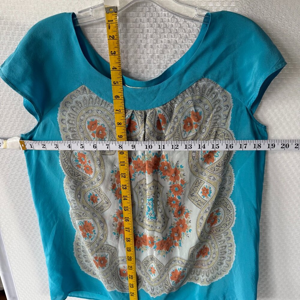 MOULINETTE SOEURS SILK SHORT SLEEVED TOP